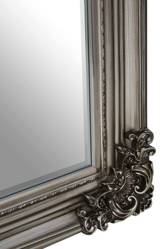 Lora Silver Wooden Frame Wall Mirror - Image 5