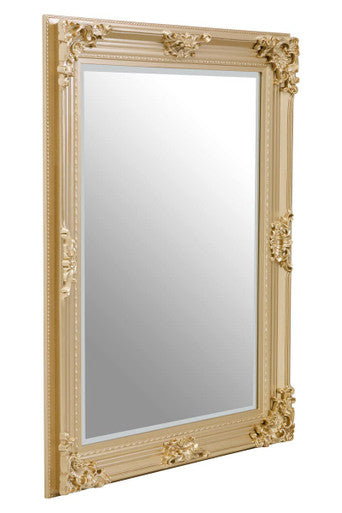 Lora Gold Finish Wooden Frame Wall Mirror