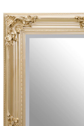 Lora Gold Finish Wooden Frame Wall Mirror