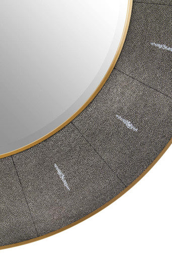 Deruta Grey Shagreen Effect Wall Mirror - Image 6