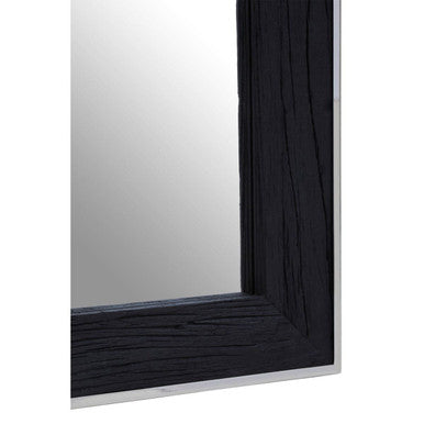 Kerala Black Rectangular Wall Mirror