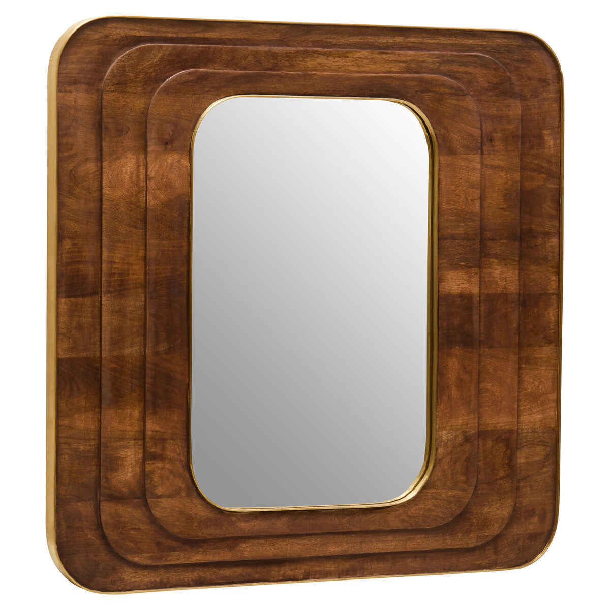 Sangar Mango Wood Carved Wall Mirror - Image 3