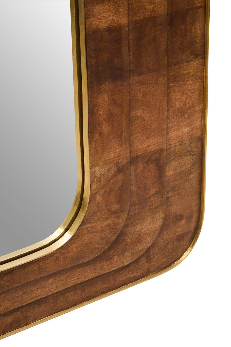 Sangar Mango Wood Carved Wall Mirror - Image 11