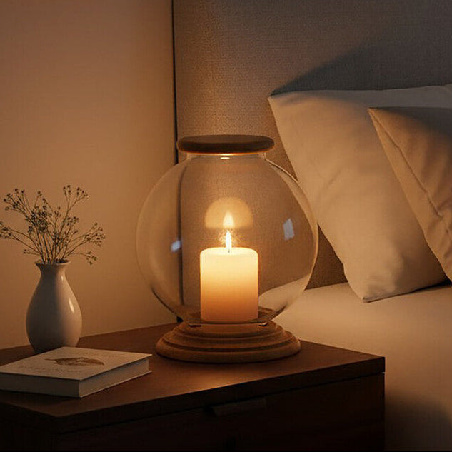 Hampstead Hurricane Large Glass Candle Holder - Image 2
