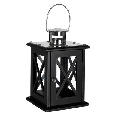 Hampstead Small Black Criss Cross Lantern