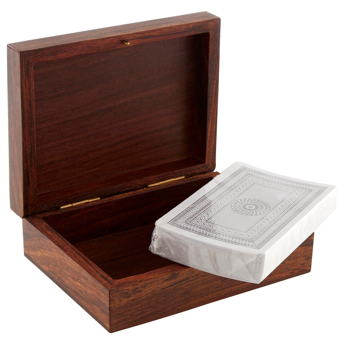 Churchill Games Sheesham Wood Playing Card Box