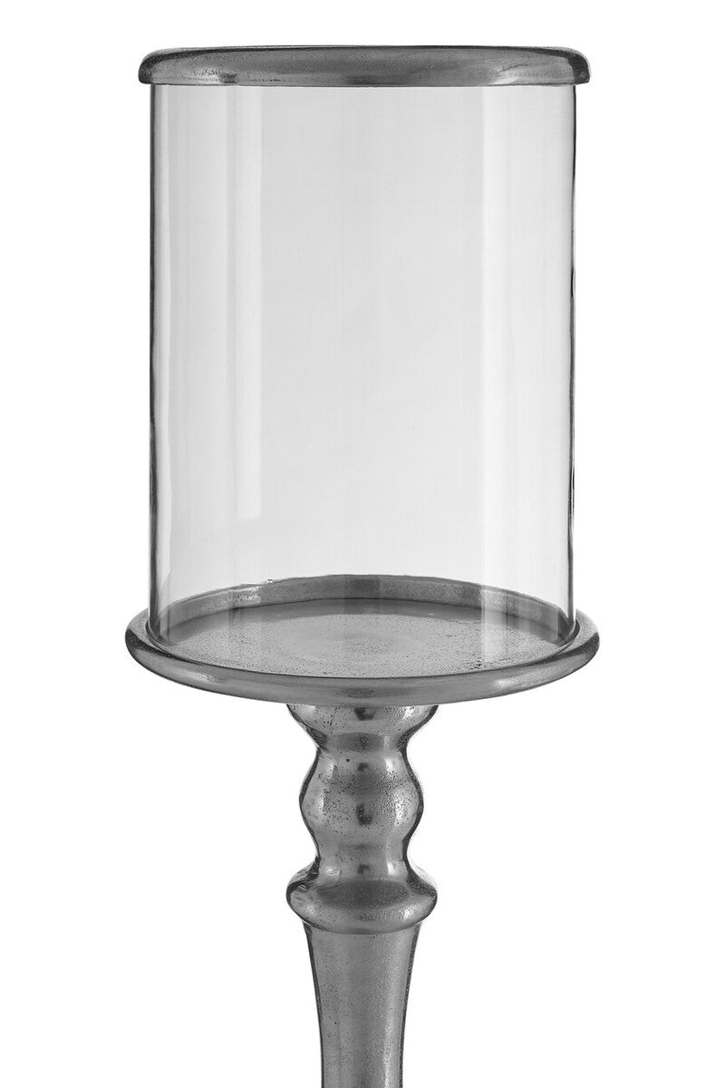 Kensington Townhouse Large Nickel Candle Holder