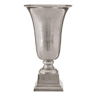 Kensington Townhouse Small Silver Finish Fluted Vase
