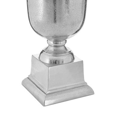 Kensington Townhouse Large Silver Finish Fluted Vase - Image 3