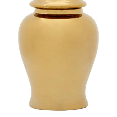 Kensington Townhouse Small Gold Ceramic Jar