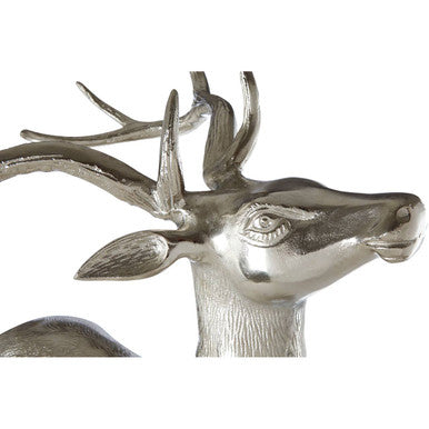 Large Nickel Finish Floor Standing Stag - Image 5