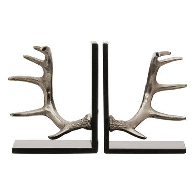 Set Of 2 Antler Bookends