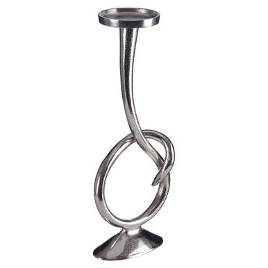 Kensington Townhouse Twist Nickel Candle Holder