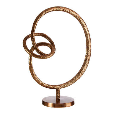 Nexus Round Rough Bronze Sculpture - Image 5