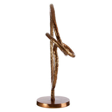 Nexus Round Rough Bronze Sculpture - Image 6