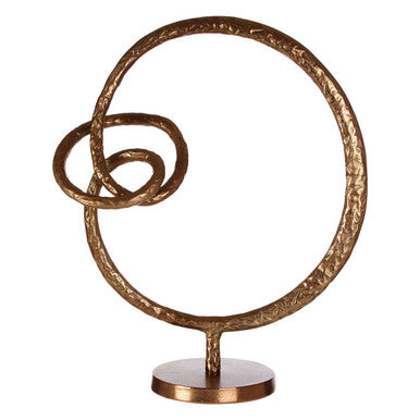 Nexus Round Rough Bronze Sculpture - Image 2