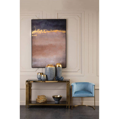 Cyrus Grey and Gold Finish Planter