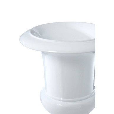Josten White Planter With Pillar