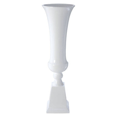 White vase on a white background
