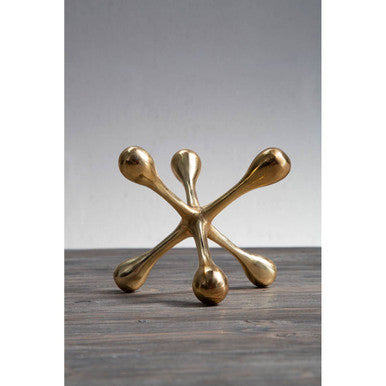 Prato Gold Finish Jack Sculpture