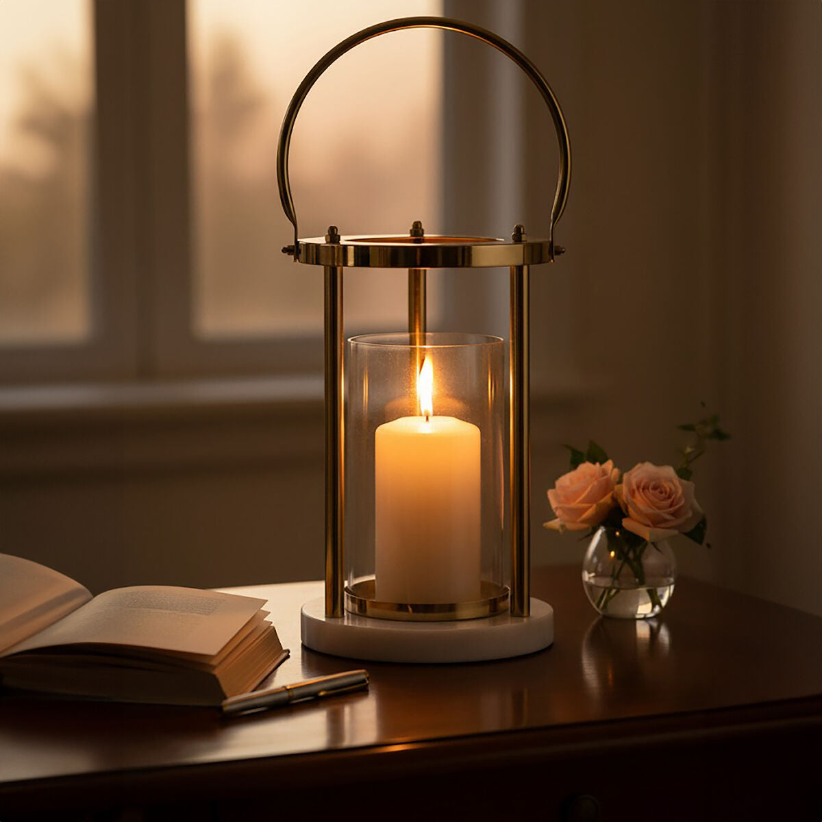 Martina Hurricane Lamp with Handle - Image 2