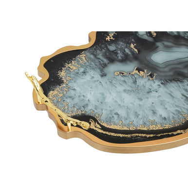 Celina Black And Gold Agate Tray - Image 11