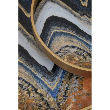 Celina Set Of Two Abstract Trays