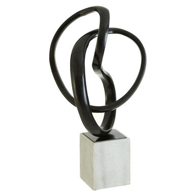 Mirano Black Nickel Finish Knot Sculpture - Image 5