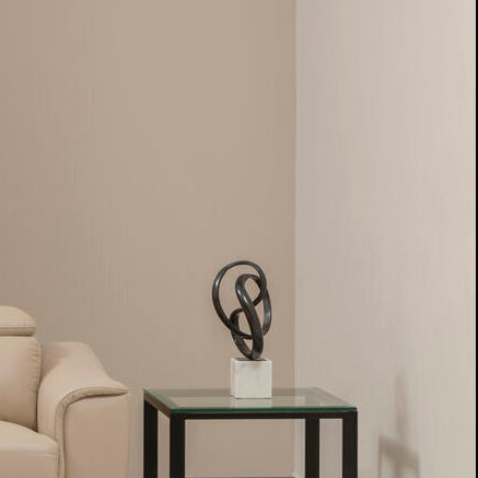 Mirano Black Nickel Finish Knot Sculpture