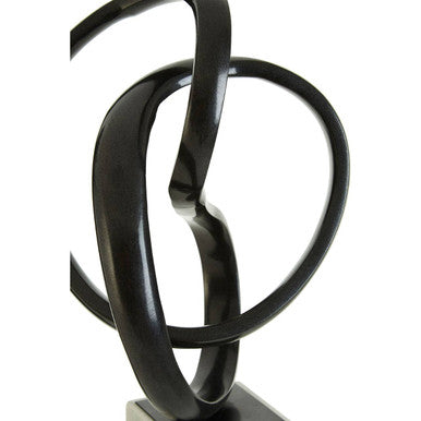 Mirano Black Nickel Finish Knot Sculpture - Image 6