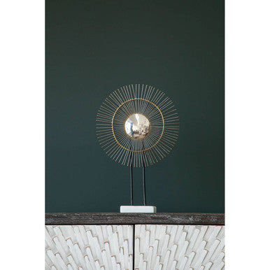 Mirano Small Metallic Finish Quill Sculpture