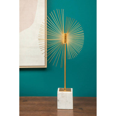 Mirano Gold Finish Spiral Sculpture