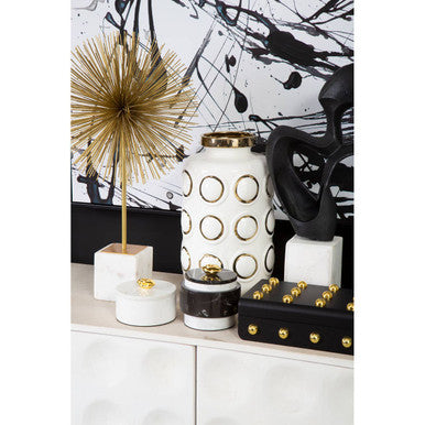 Mirano Gold Finish Starburst Sculpture