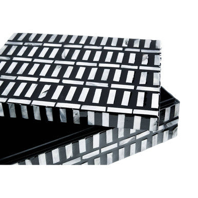 Bria Shell Inlay Large Trinket Box