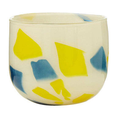 Carra Abstract Design Glass Planter