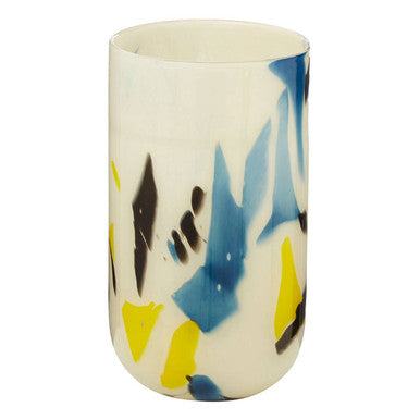 Carra Abstract Design Small Glass Vase