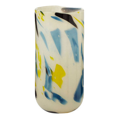 Carra Large Abstract Design Glass Vase