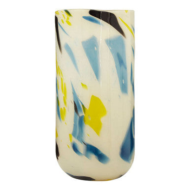 Carra Large Abstract Design Glass Vase - Image 2