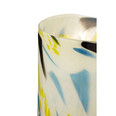 Carra Large Abstract Design Glass Vase