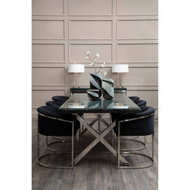 Carra Large Grey And Black Brushstroke Vase - Image 3