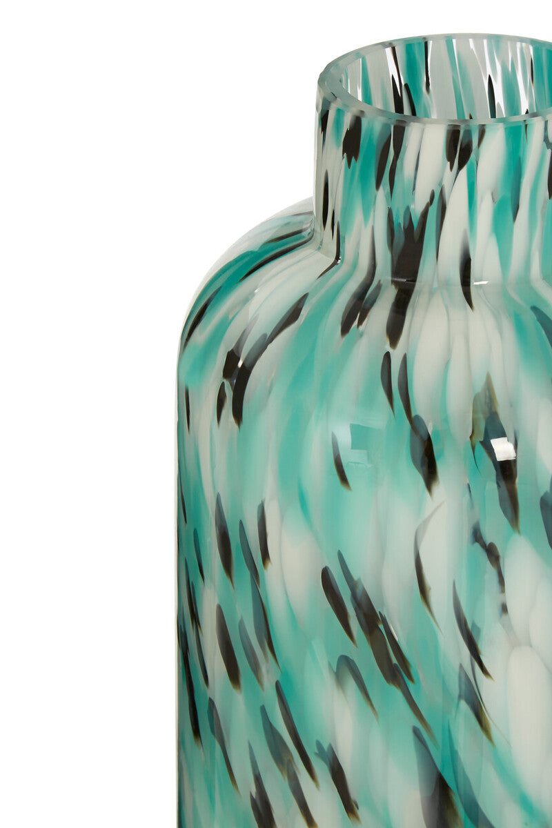 Calla Turquoise Speckle Vase