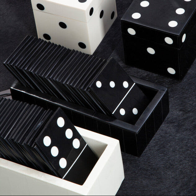 Churchill Games Black Domino Set With Black Dominoes - Image 2