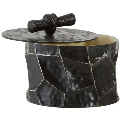 Akola Black and Gold Small Trinket Box