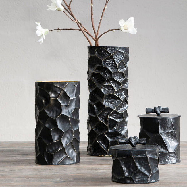 Akola Black and Gold Large Vase