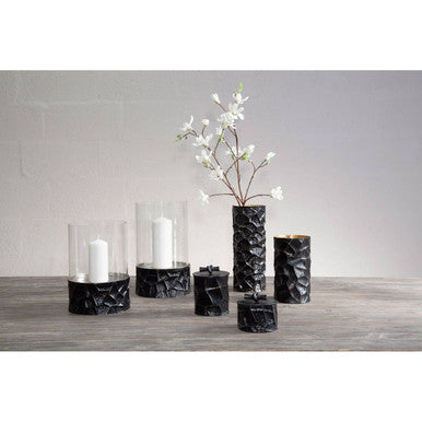 Akola Black and Gold Small Vase