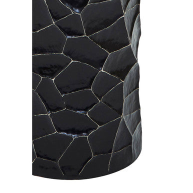 Akola Black and Gold Large Floor Standing Hurricane Candle Holder - Image 9