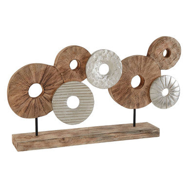 Element 7 Disc Wooden Sculpture - Image 3