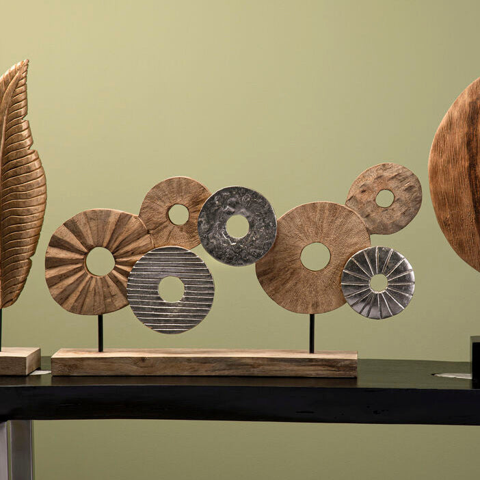 Element 7 Disc Wooden Sculpture - Image 2