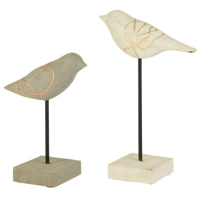 Vena Set Of Two Bird Sculptures