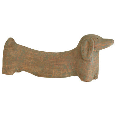 Fidra Mango Wood Sausage Dog Sculpture